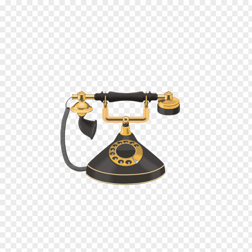 Gold Phone Graphics BlackBerry Classic Telephone Rotary Dial Clip Art PNG