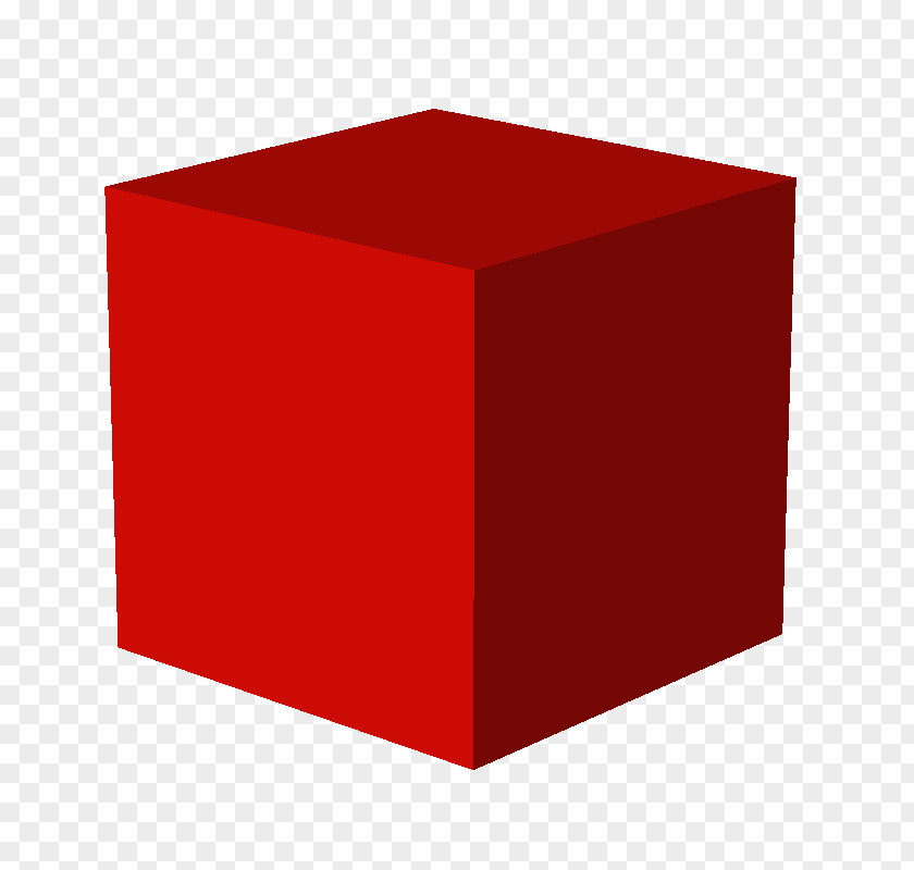 RED SHAPES Cube Three-dimensional Space PNG