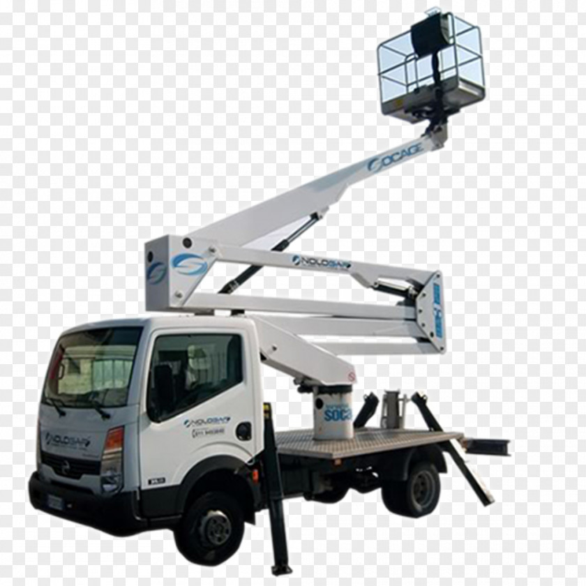 Truck Van Aerial Work Platform Architectural Engineering Crane PNG
