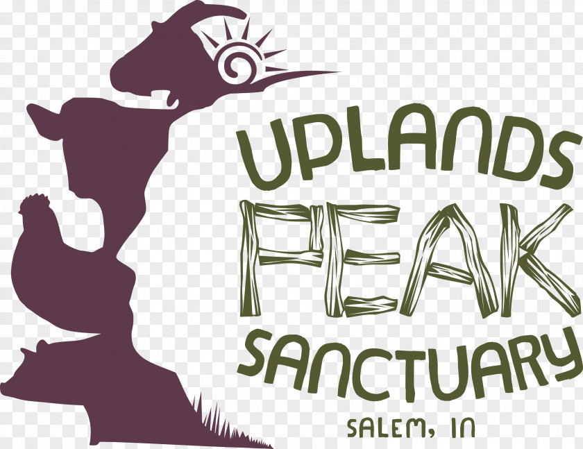 Uplands PEAK Sanctuary Animal Logo Mammal PNG