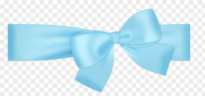 Bow Tie Blue Ribbon Paper Cyan PNG