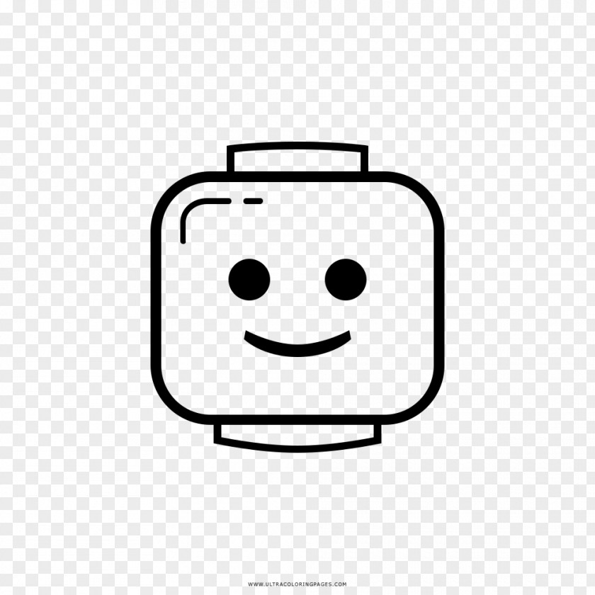 Lego Head Drawing Coloring Book Line Art PNG