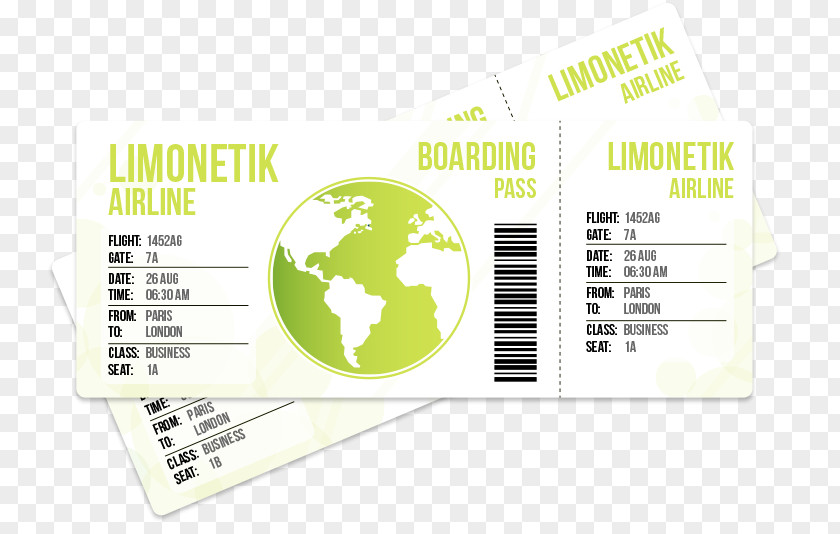 Airplane Flight Airline Ticket Boarding Pass PNG