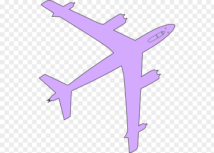 Airplane Line Pink M Clip Art PNG