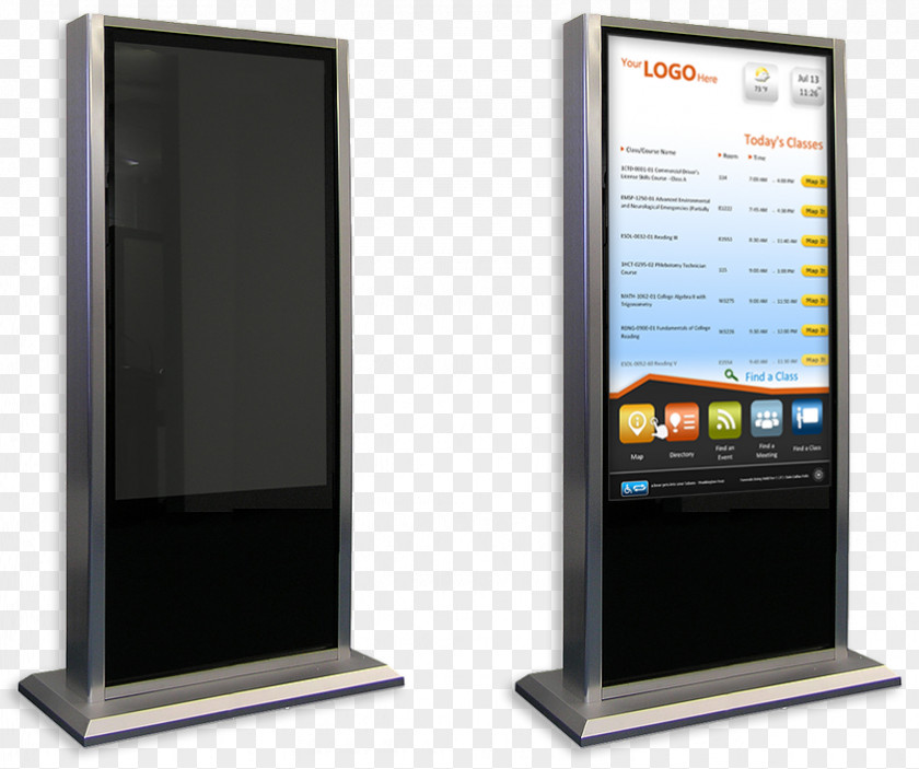 Design Computer Monitors Interactive Kiosks Flat Panel Display Multimedia PNG