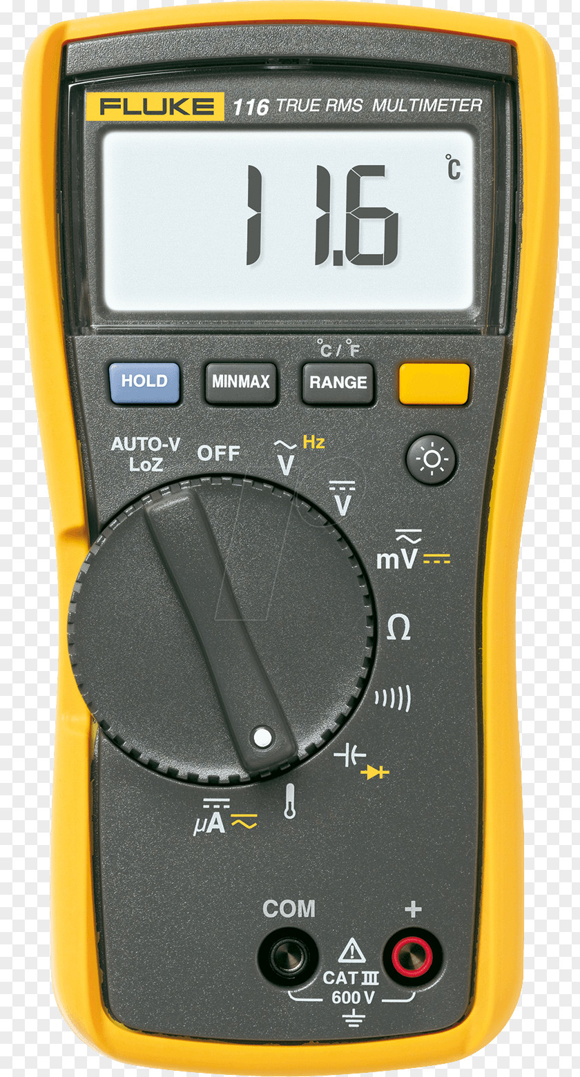 Fluke Corporation Digital Multimeter True RMS Converter Current Clamp PNG