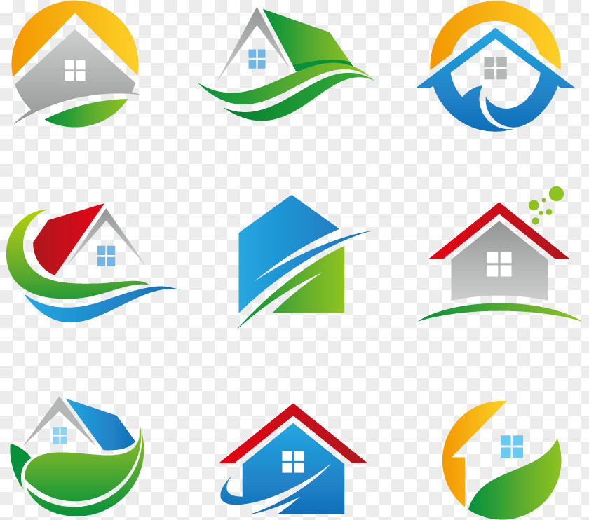 House Icon Logo Graphic Design PNG