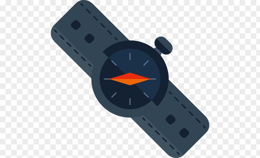 A Gray Compass GPS Navigation Device Icon PNG