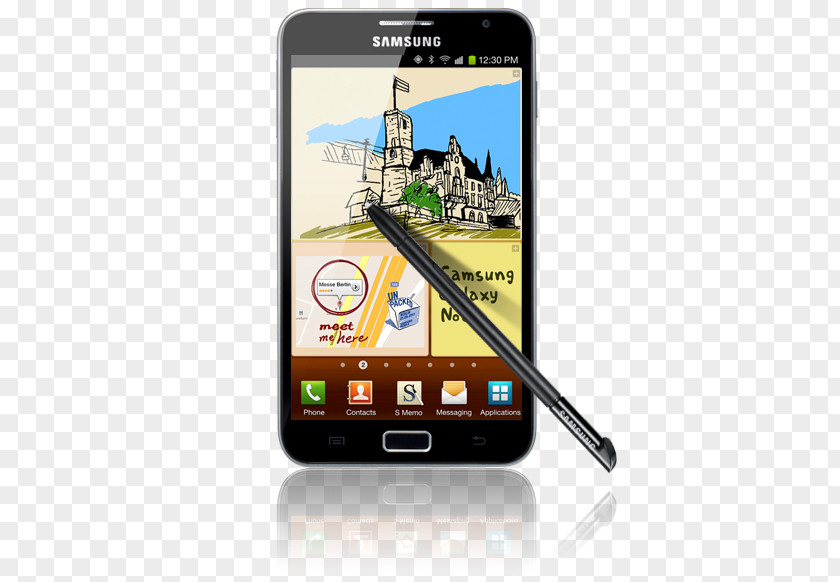 Samsung Galaxy Note II Smartphone Group PNG