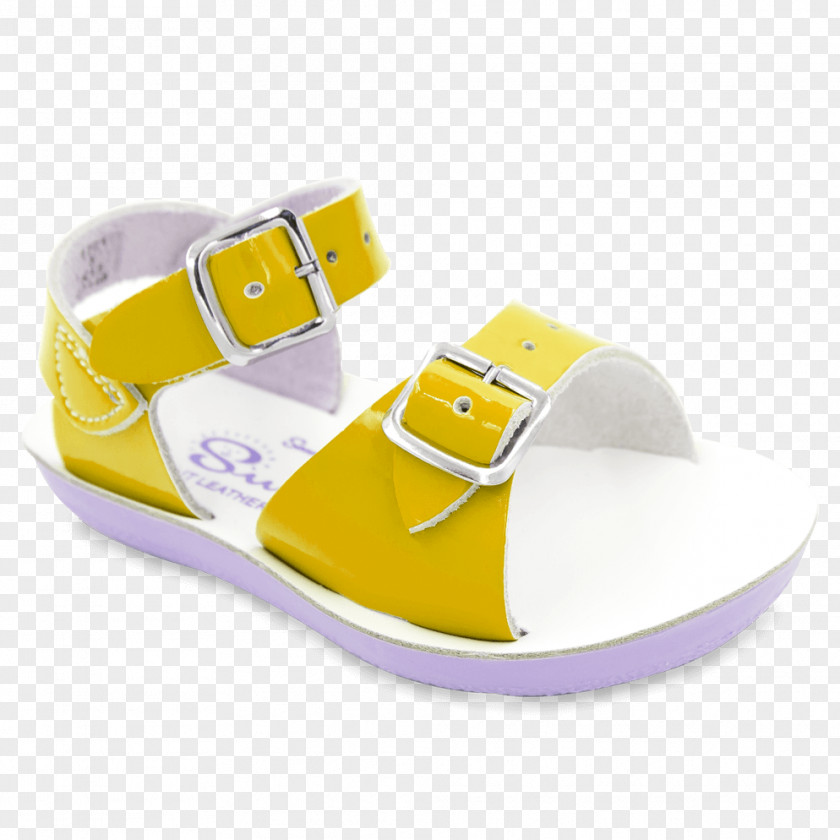 Shiny Yellow Saltwater Sandals Shoe Dress Clothing PNG