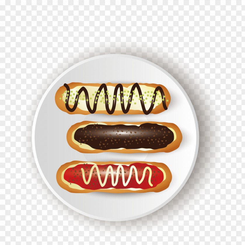 Vector Food Plate Hot Dog Fast European Cuisine PNG