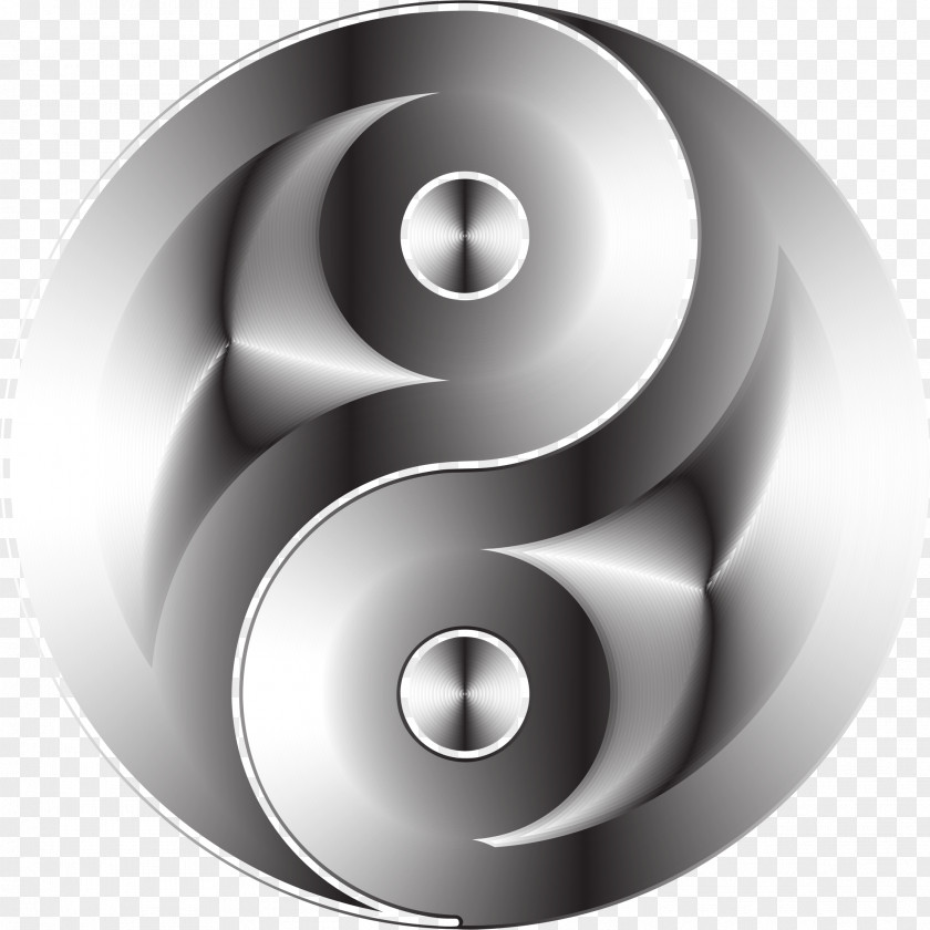 Yin Yang And Black White Clip Art PNG