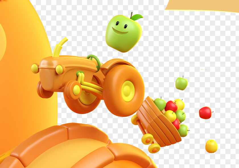 3D Apple Computer Graphics Three-dimensional Space PNG