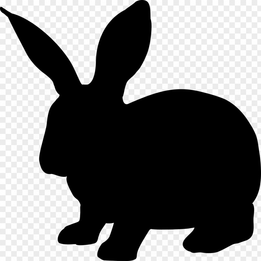 Animals Rabbit Hare Silhouette Clip Art PNG