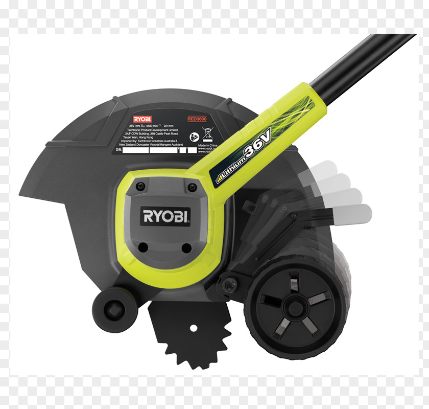 Garden Lawn Battery Charger Edger String Trimmer W/o 18 V Ryobi One+ Cordless PNG