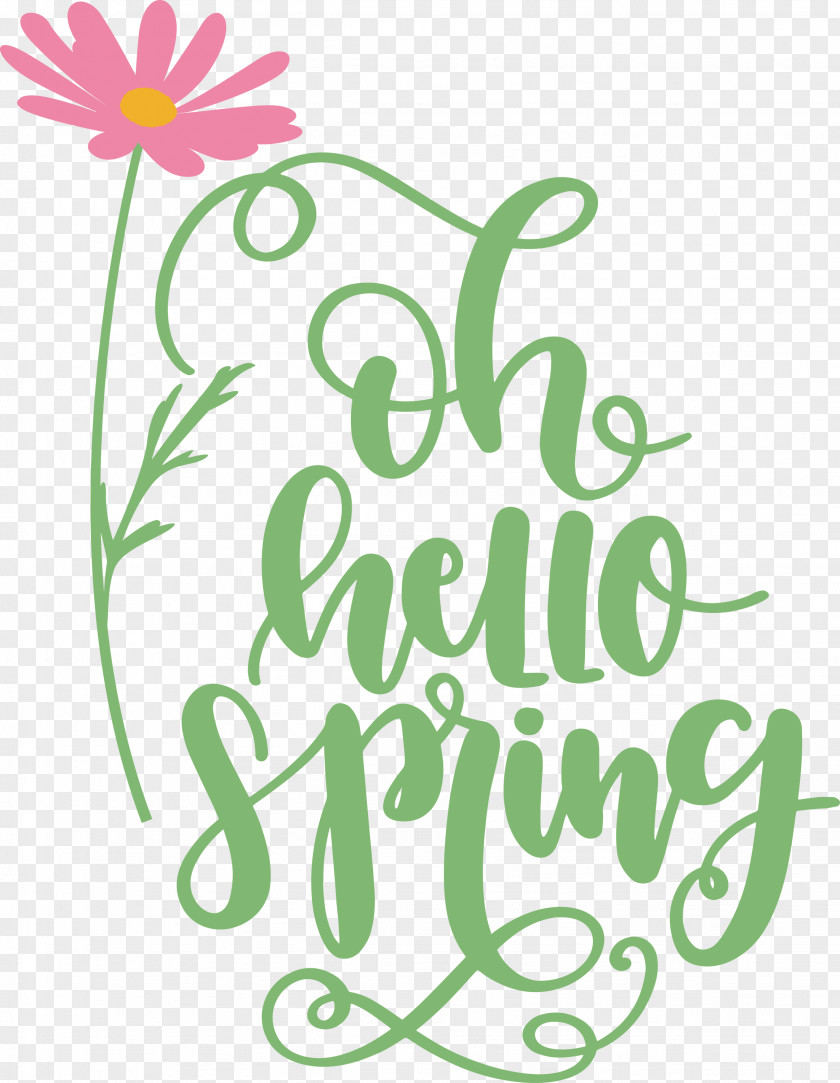 Hello Spring Oh PNG