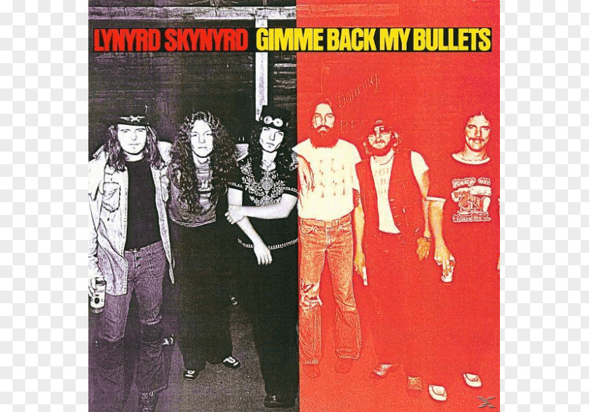 Lynyrd Skynyrd Gimme Back My Bullets Phonograph Record LP Album PNG