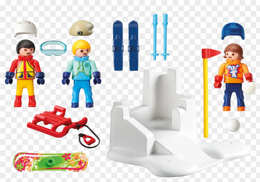 Toy Playmobil Family Ski Car Amazon.com Snowball PNG