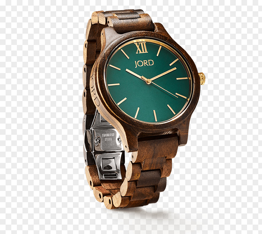 Watch Jord Wood Bracelet Earring PNG