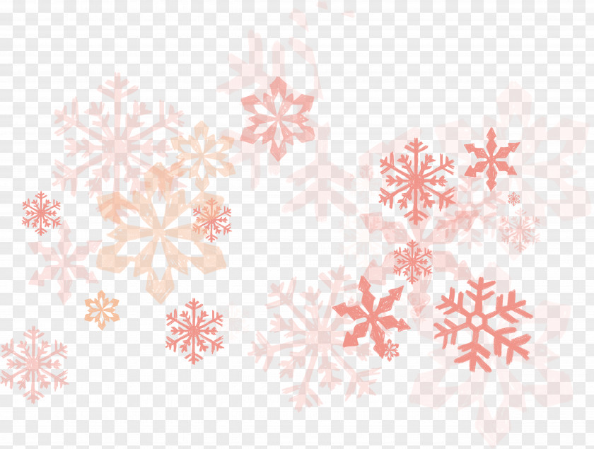 Cute Pink Snowflake Computer File PNG