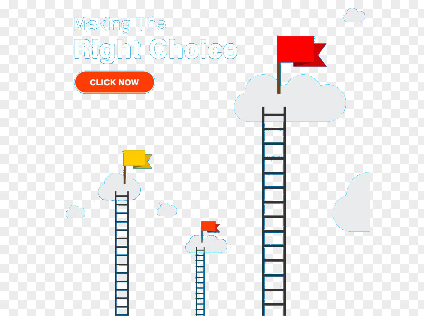 Flag On The Ladder Business Euclidean Vector PNG