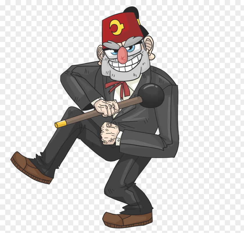 Grunkle Stan Clown Character Fiction Animated Cartoon PNG
