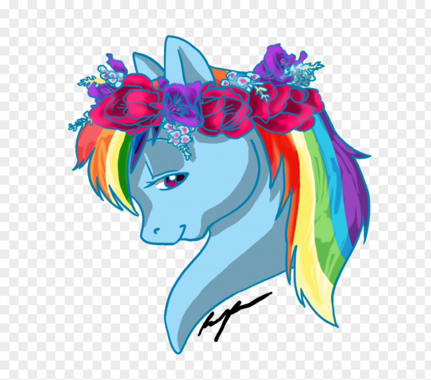 Rainbow Flowers Pony Appaloosa Applejack Horse Show Equestrian PNG