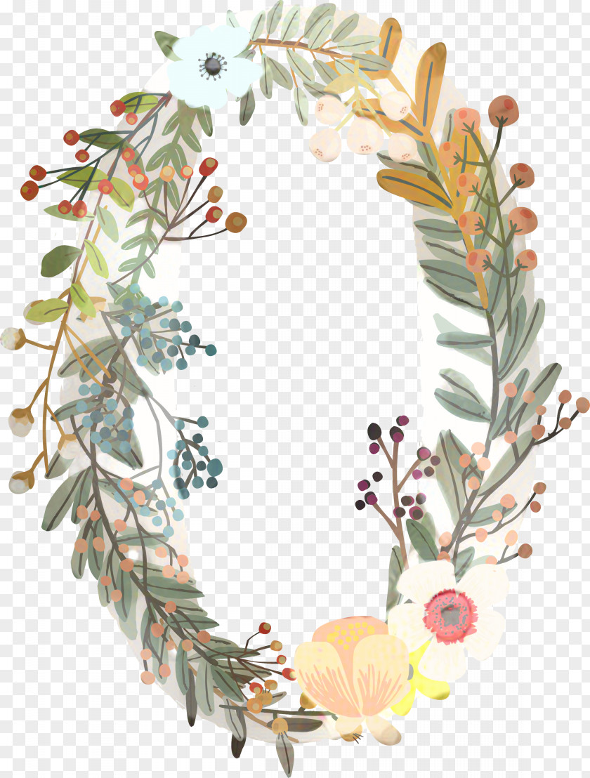 Wreath Floral Design Twig Picture Frames PNG