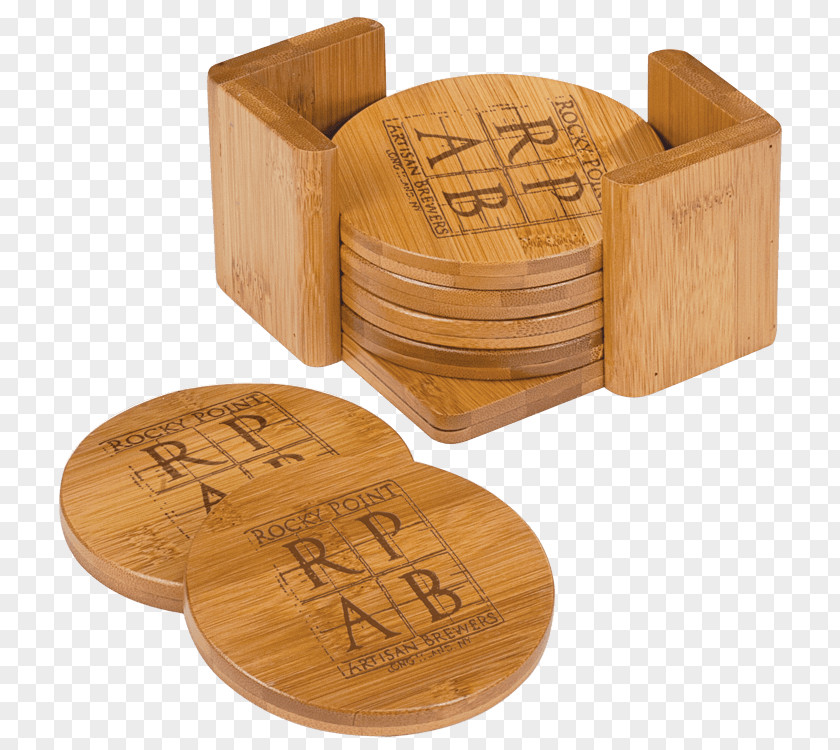Bamboo Template Laser Engraving Coasters Paper PNG
