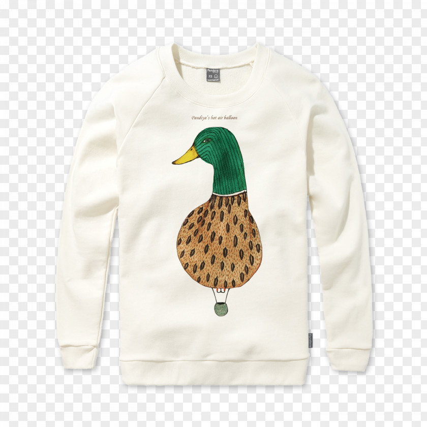 Duck T-shirt Sleeve Neck Outerwear PNG