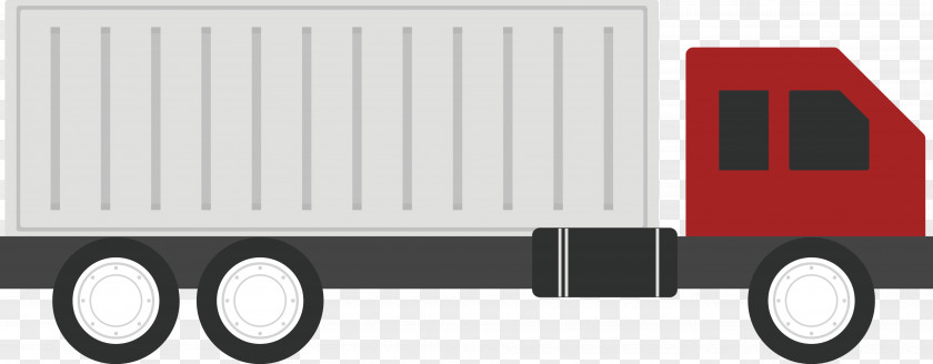 Flat Truck Vector Commercial Vehicle Car PNG