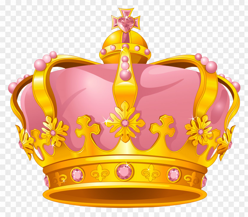 Golden Pink Crown Clipart Gold Clip Art PNG