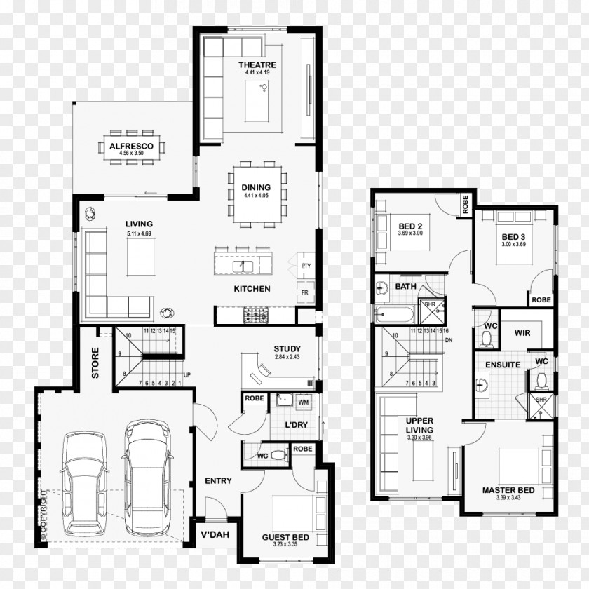 Line Floor Plan Furniture Angle PNG