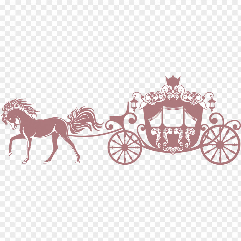 Princess's Carriage Horse Clip Art PNG