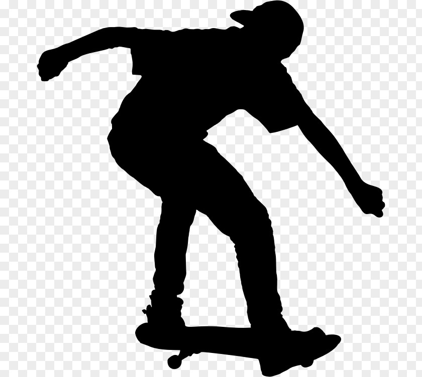 Skateboarding Clipart Trick Silhouette Sport PNG
