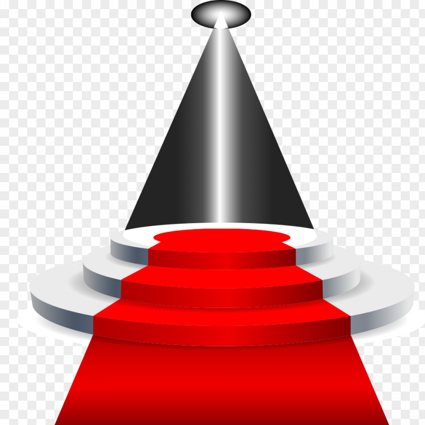 Stage Lighting Red Carpet Vector Material PNG