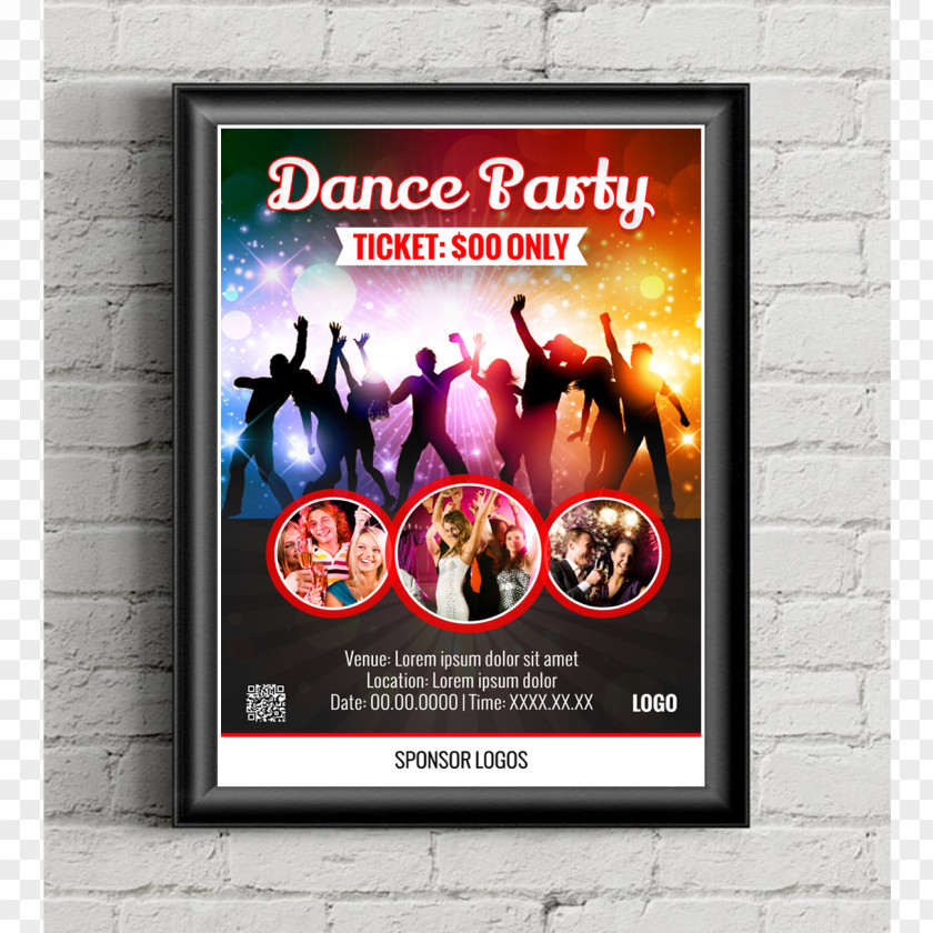 Club Poster Display Advertising Project PNG