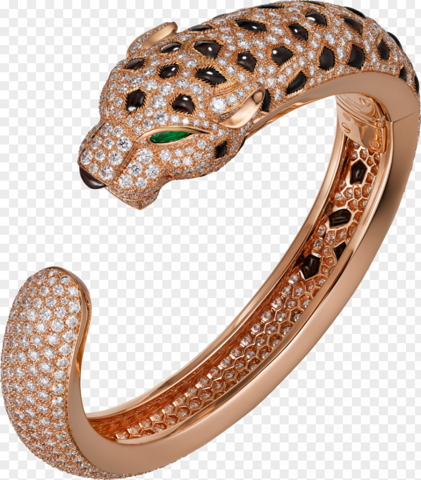 Gold Cartier Bracelet Tsavorite Bangle PNG