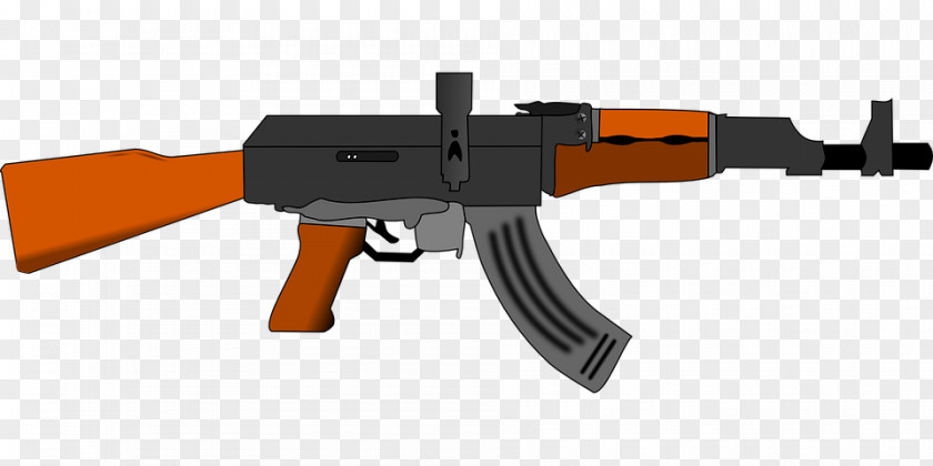 Military Weapons Firearm AK-47 Clip Art PNG