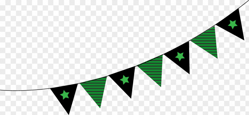 Small Green Flags Decorate The Design Party Greeting Card Birthday Christmas Gift PNG