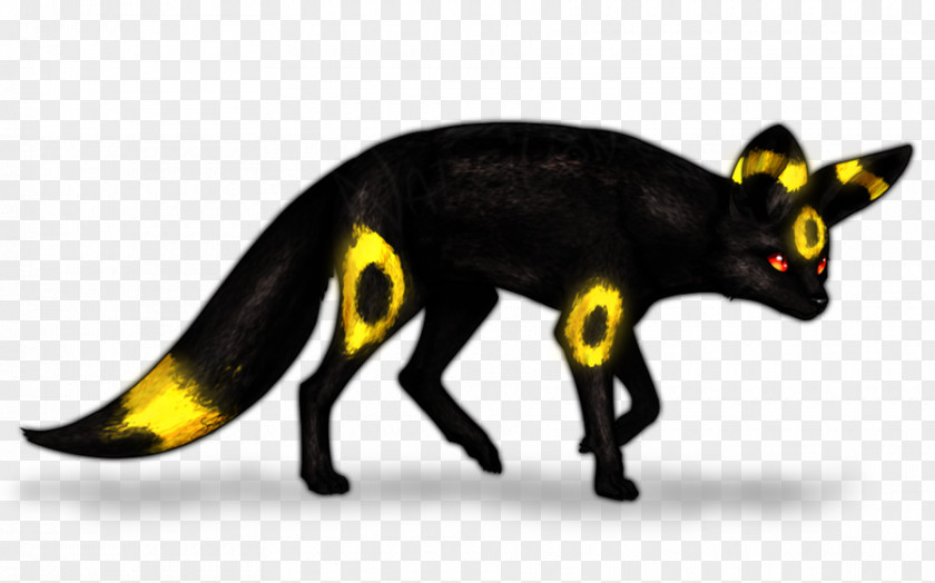 Cat Umbreon Art Painting PNG