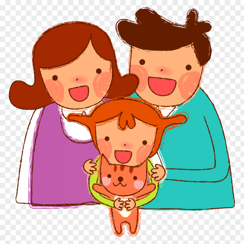 Family Drawing Illustration PNG