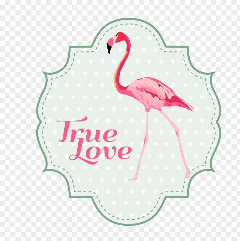 Cartoon Pink Crane PNG