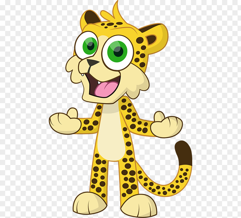 Cheetah Cat Animal Animation Cartoon PNG