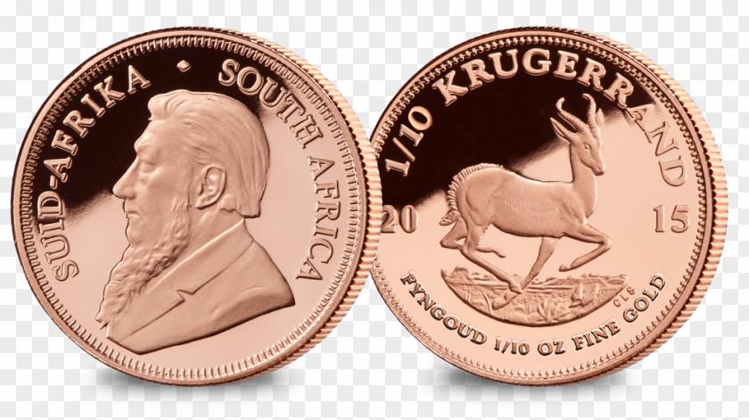 Coin Silver Krugerrand Medal Gold PNG