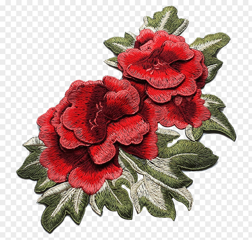 Flower Garden Roses Clothing Embroidered Patch Embroidery PNG