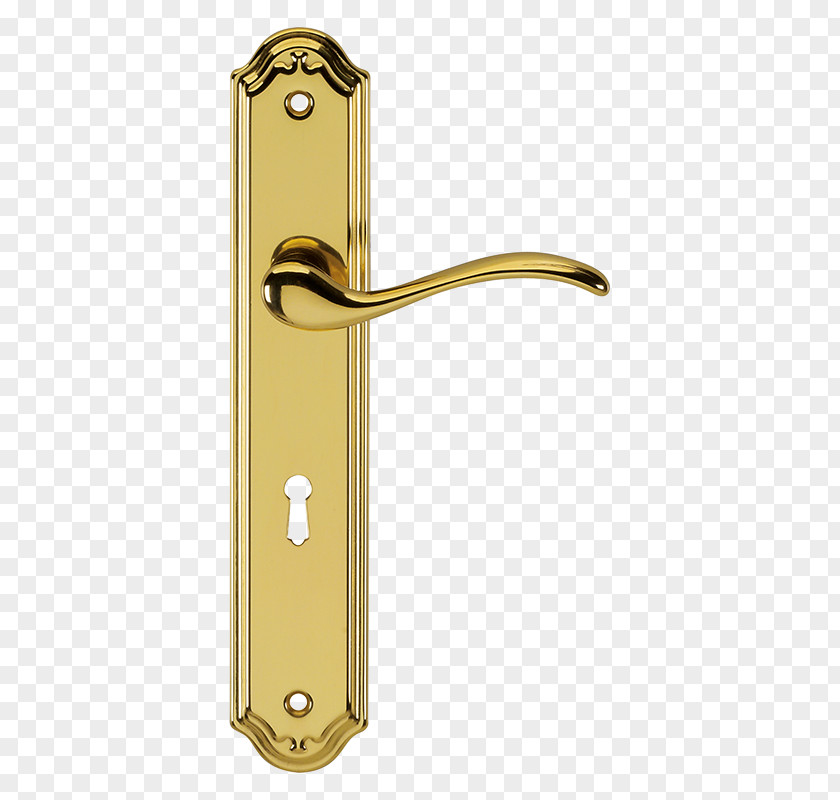 Brass Door Handle Material PNG