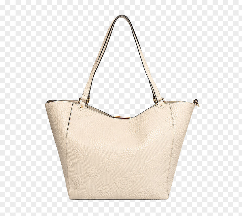 BURBERRY,Burberry Handbag Embossed White Tote Bag Backpack PNG