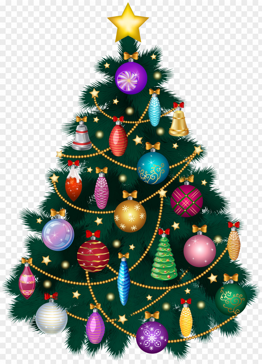 Christmas Deco Tree Clip Art Image Decoration PNG