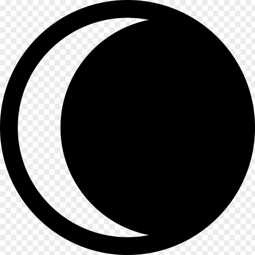 Circle Crescent Lunar Phase Solar Eclipse Laatste Kwartier PNG